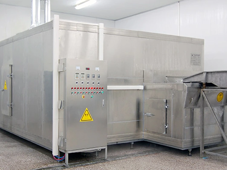 Congelador IQF de leito fluidizado