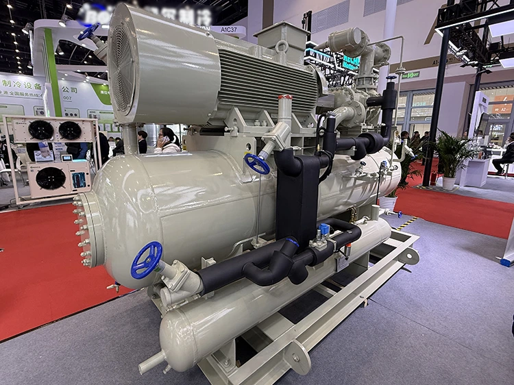Unidade de compressor de refrigeração de parafuso de estágio único tipo aberto