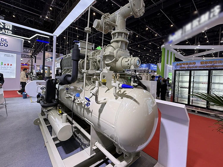 Unidade de compressor de refrigeração de parafuso de estágio único tipo aberto