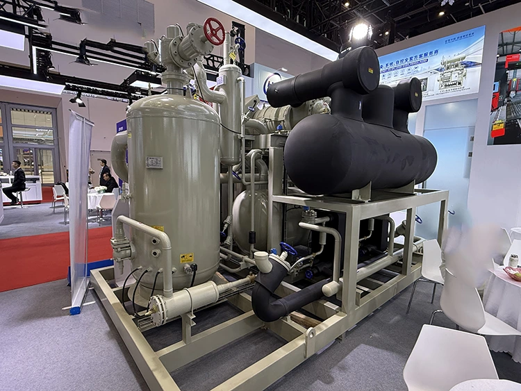 Unidade de compressor de refrigeração de parafuso de dois estágios tipo aberto